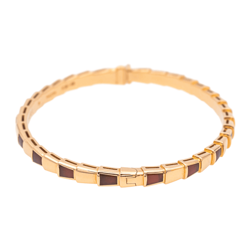 Bracelet Bulgari Serpenti - Bracelet en or rose 18 carats et cornaline 58 Facettes 4173762RV