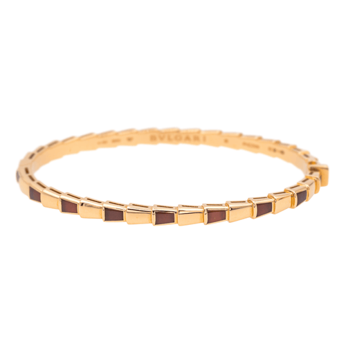 Bracelet Bulgari Serpenti - Bracelet en or rose 18 carats et cornaline 58 Facettes 4173762RV