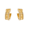 Boucles d'oreilles Bulgari B.zero1 Rock - Boucles d’oreilles créoles en or jaune et diamants 58 Facettes 4173764RV