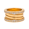 Bague 52 Bulgari B.Zero1 - Bague 4 rangs en or rose et diamants 58 Facettes 4173769RV