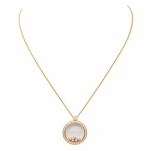 Collier Chopard Happy Diamonds Icons - Collier pendentif en or rose et diamants 58 Facettes 4173800RV