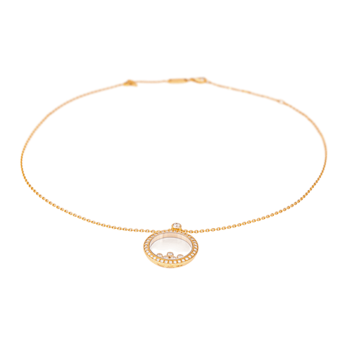 Collier Chopard Happy Diamonds Icons - Collier pendentif en or rose et diamants 58 Facettes 4173800RV