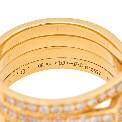 Bague 52 Repossi Antifer - Bague en or rose sertie de diamants 58 Facettes 4174360RV