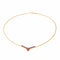 Collier Collier en or jaune 18 carats serti de rubis 58 Facettes 4190789CN