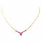 Collier Collier en or jaune 18 carats serti de rubis 58 Facettes 4190789CN