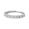 Bague 49 Bague demi-alliance en or blanc 18 carats et diamants 58 Facettes 4191446CN