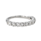 Bague 49 Bague demi-alliance en or blanc 18 carats et diamants 58 Facettes 4191446CN