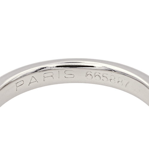 Bague 50.5 Chaumet Les Éternelles - Bague alliance en platine et diamant 58 Facettes 4195561RV