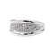 Bague 54 Bague pavée de diamants en or blanc 18 carats 58 Facettes 4195885RV