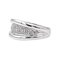 Bague 54 Bague pavée de diamants en or blanc 18 carats 58 Facettes 4195885RV