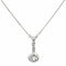 Collier Collier avec pendentif en or blanc 18 carats et diamants 58 Facettes 4199346CN