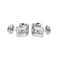 Boucles d'oreilles Boucles d’oreilles puces en or blanc 18 carats avec diamants 58 Facettes 4221378RV