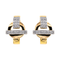 Boucles d'oreilles Guy Laroche - Boucles d'oreilles en or tricolore et diamants 58 Facettes 4226569CN