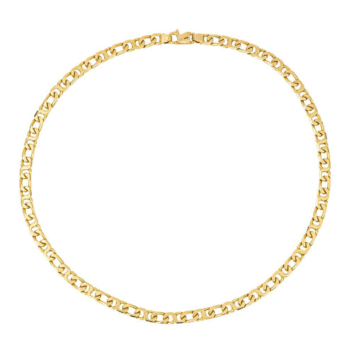 Collier Collier maille gourmette en or jaune 18 carats 58 Facettes 4242537CN