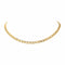 Collier Collier maille gourmette en or jaune 18 carats 58 Facettes 4242537CN