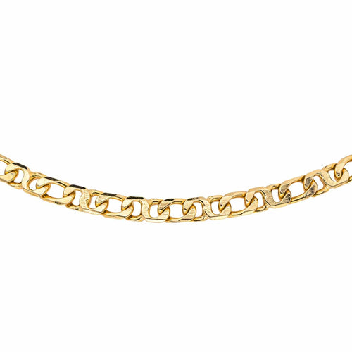 Collier Collier maille gourmette en or jaune 18 carats 58 Facettes 4242537CN