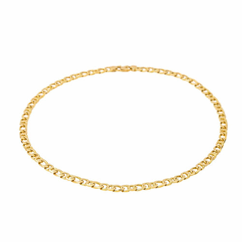 Collier Collier maille gourmette en or jaune 18 carats 58 Facettes 4242537CN