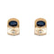 Boucles d'oreilles Boucles d’oreilles dormeuses en or jaune 18 carats saphirs et diamants 58 Facettes 4242563CN