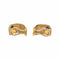 Boucles d'oreilles Boucles d’oreilles dormeuses en or jaune 18 carats saphirs et diamants 58 Facettes 4242563CN