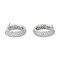 Boucles d'oreilles Boucles d'oreilles créoles en or blanc 18 carats et diamants 58 Facettes 4268398RV