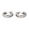 Boucles d'oreilles Boucles d'oreilles créoles en or blanc 18 carats et diamants 58 Facettes 4268398RV
