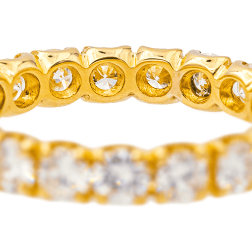 Bague 51 Alliance - Bague en or jaune 18 carats et diamants 58 Facettes 4268400RV