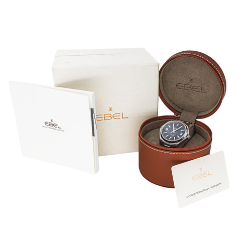 Montre Ebel Discovery - Montre en acier, cadran bleu 41 mm 58 Facettes 4268765RV
