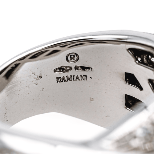 Bague 52 Damiani Gomitolo - Bague cocktail en or blanc et diamants 58 Facettes 4270297RV