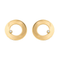 Boucles d'oreilles Dinh Van Cible - Boucles d’oreilles puces en or jaune et diamants 58 Facettes 4284535RV
