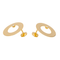 Boucles d'oreilles Dinh Van Cible - Boucles d’oreilles puces en or jaune et diamants 58 Facettes 4284535RV