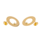 Boucles d'oreilles Dinh Van Cible - Boucles d’oreilles puces en or jaune et diamants 58 Facettes 4284535RV