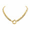Collier Collier maille haricot en or jaune et blanc 18 carats 58 Facettes 4285550CN