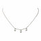 Collier Collier en or blanc 18 carats serti de 3 diamants 58 Facettes 4285554CN
