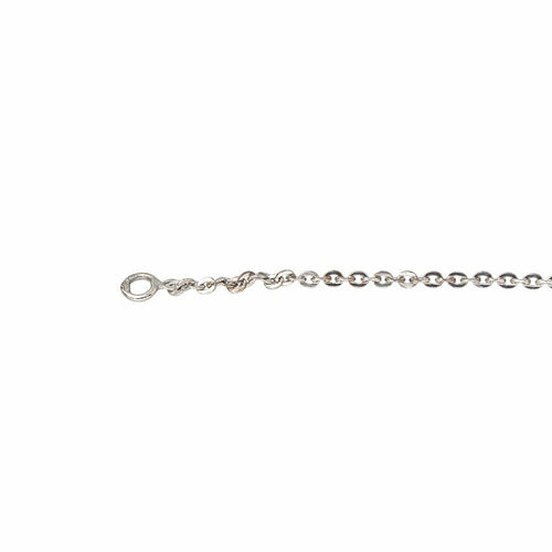 Collier Collier en or blanc 18 carats serti de 3 diamants 58 Facettes 4285554CN