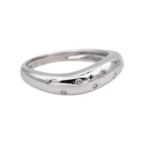 Bague 58 Bague Or blanc Diamant 58 Facettes 4285922RV