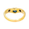 Bague 54 Bague jonc en or jaune 18 carats saphir et diamants 58 Facettes 4286094CN