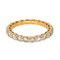 Bague 53 Alliance américaine - Bague en or jaune 18 carats et diamants 58 Facettes 4286096CN