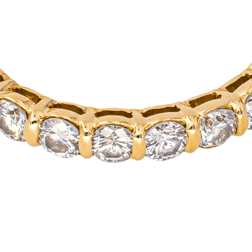 Bague 53 Alliance américaine - Bague en or jaune 18 carats et diamants 58 Facettes 4286096CN