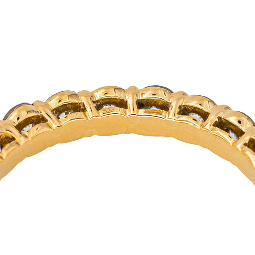 Bague 53 Alliance américaine - Bague en or jaune 18 carats et diamants 58 Facettes 4286096CN