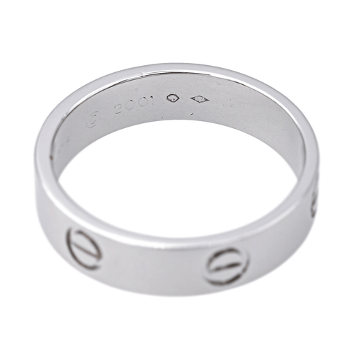 Bague 64 Cartier Love - Bague en platine 950 58 Facettes 4286192CN