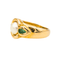 Bague 54 Bague en or jaune 18 carats avec perle et émeraudes 58 Facettes 4292217RV