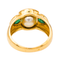 Bague 54 Bague en or jaune 18 carats avec perle et émeraudes 58 Facettes 4292217RV