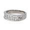 Bague 53.5 Alliance - Bague en or blanc 18K pavée de diamants 58 Facettes 4292753CN