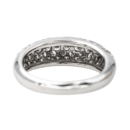 Bague 51 Bague en or blanc 18 carats pavée de diamants 58 Facettes 4298865CN
