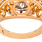 Bague 52 Bague dôme rétro en or rose et or blanc 18 carats, diamants 58 Facettes 4311394CN