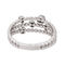 Bague 54 Bague pavée de diamants en or blanc 18 carats 58 Facettes 4311463CN