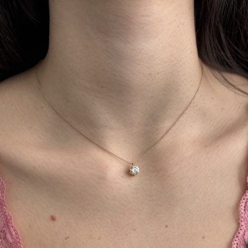 Collier Collier - Solitaire 1,13 ct en or rose 18 carats 58 Facettes 431