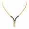 Collier Collier négligé en or jaune 18 carats, saphirs et diamants 58 Facettes 4324634CN