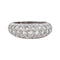 Bague 51 Bague en or blanc 18 carats pavée de diamants 58 Facettes 4324638CN