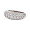 Bague 51 Bague en or blanc 18 carats pavée de diamants 58 Facettes 4324638CN